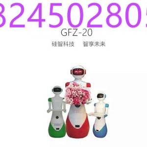 迎賓送餐機器人，外觀時尚吸引眼球可用于高檔私人會所，餐廳，商場，銀行大廈