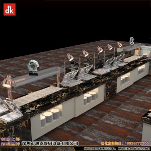 迪克集成熱菜保溫餐臺設(shè)計(jì) 加拿大自助餐廳平面設(shè)計(jì) 大理石布菲臺