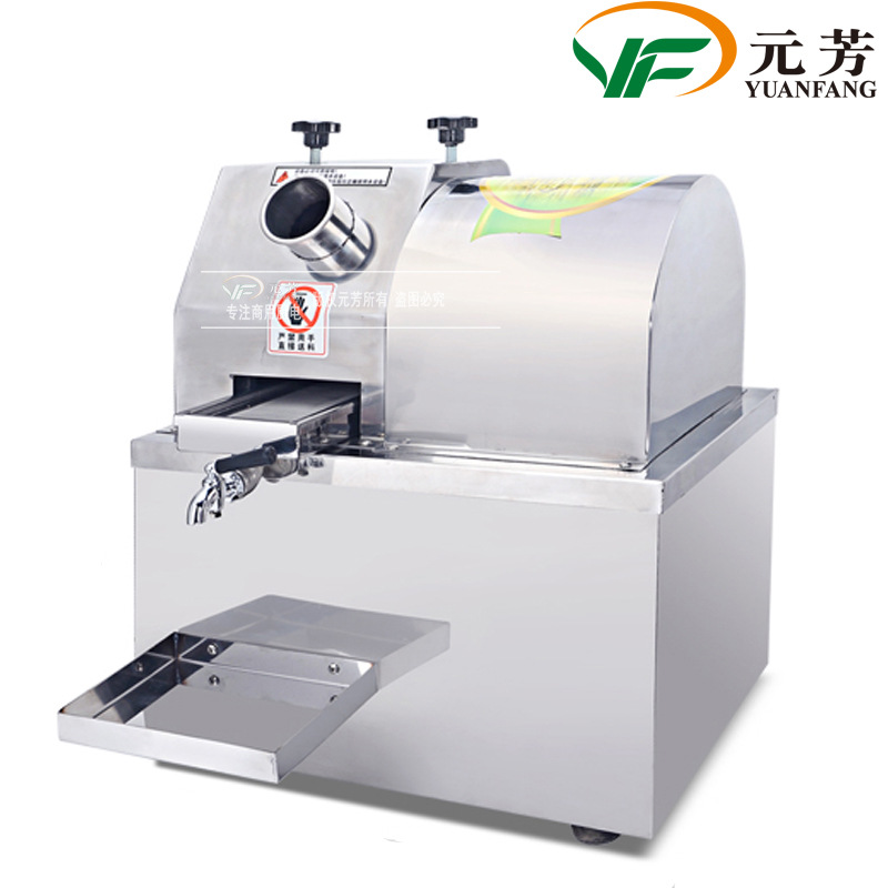 元芳廠家直銷商用蓄電池電瓶甘蔗機(jī) 全自動(dòng)不銹鋼甘蔗榨汁機(jī)臺(tái)式