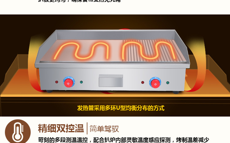 電扒爐 商用臺式鐵板燒魷魚機 臺灣手抓餅機銅鑼燒機鐵板燒設備