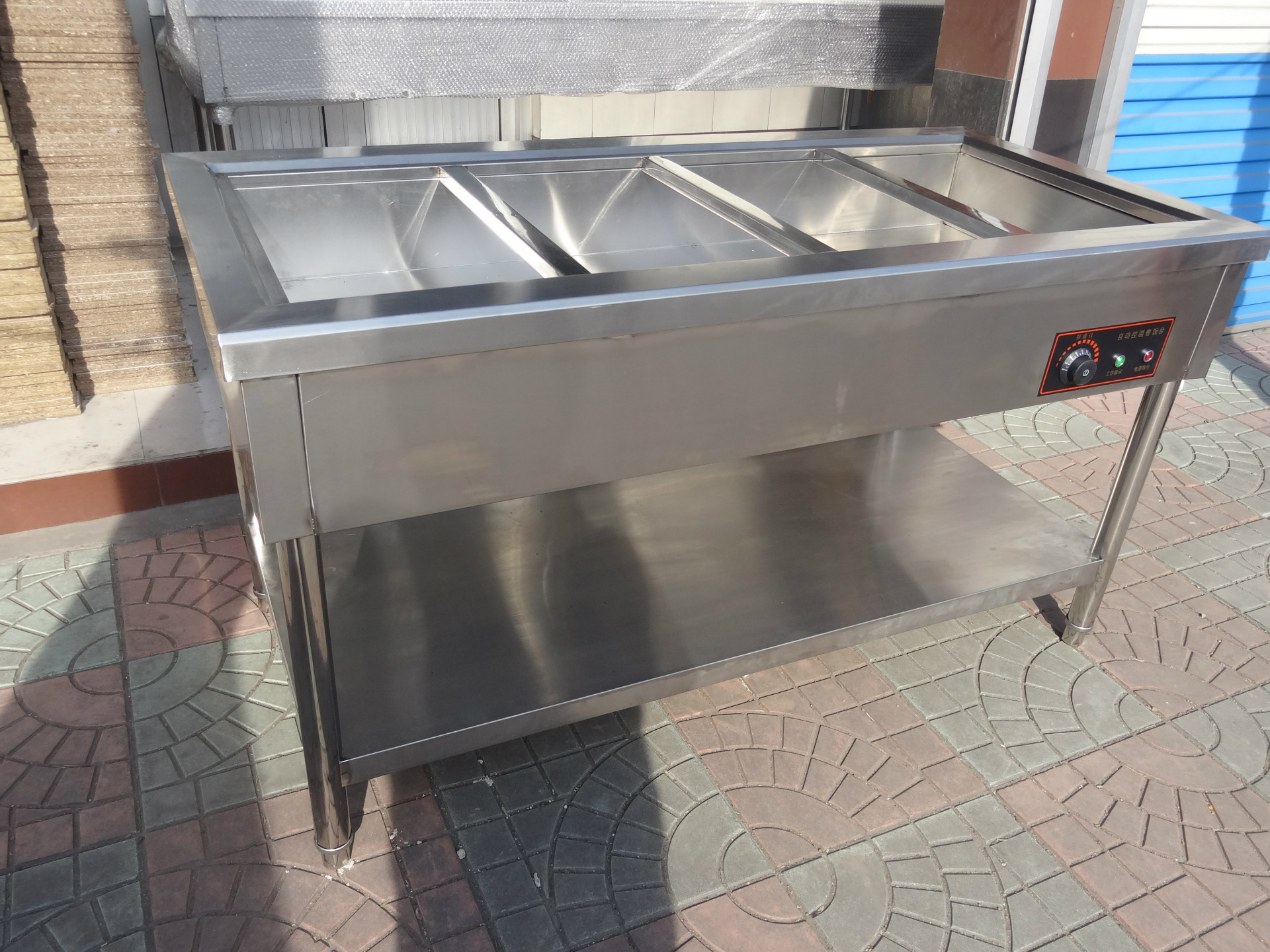 不銹鋼商用保溫售飯臺(tái)三格四格五格六格自助保溫餐臺(tái)保溫菜保溫臺(tái)