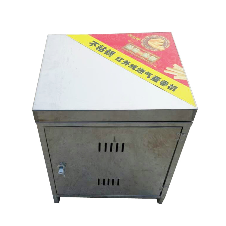 商用小型蛋卷機(jī) 多功能不銹鋼手工蛋卷機(jī) 六面燃?xì)獯嗥さ熬頇C(jī)