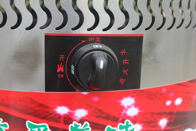 商用燃?xì)庑突鹕绞灸c機(jī) 臺灣熱狗烤爐 黑色石頭烤香腸爐煤氣型