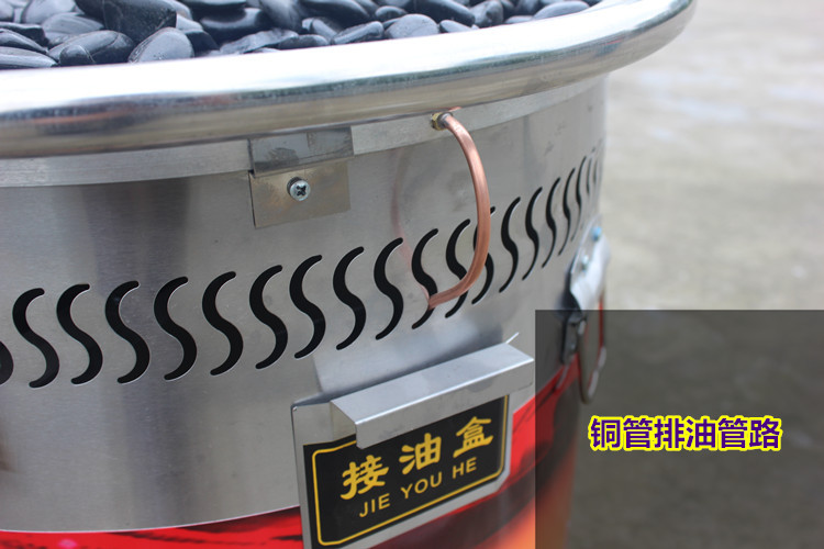 商用燃?xì)庑突鹕绞灸c機(jī) 臺灣熱狗烤爐 黑色石頭烤香腸爐煤氣型
