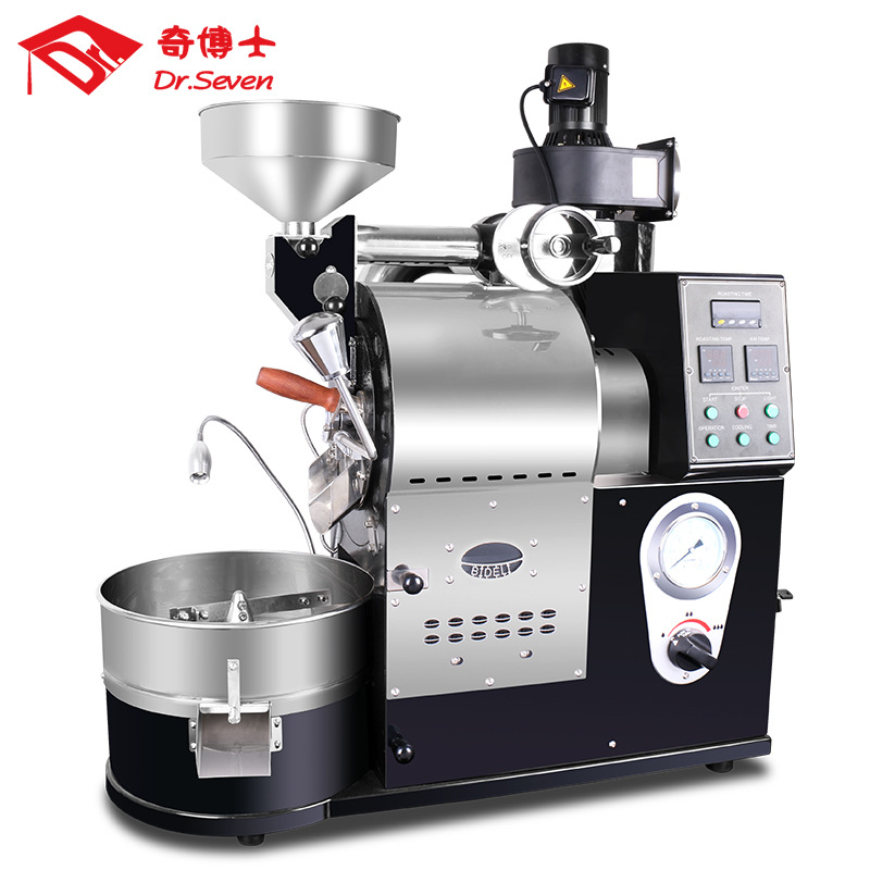奇博士咖啡烘豆機(jī)商用電熱燃?xì)饪?KG熱風(fēng)式直火烘烤咖啡豆烘焙機(jī)