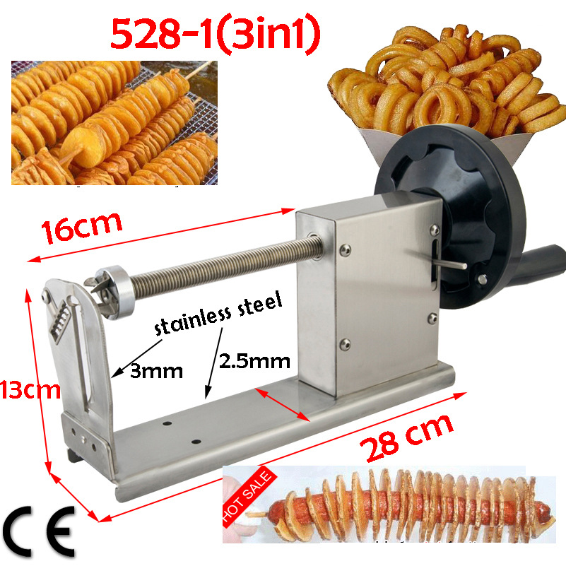 528-1商用薯塔機 美食節(jié)龍卷風(fēng)薯片機 薯二薯二旋風(fēng)香腸薯塔機