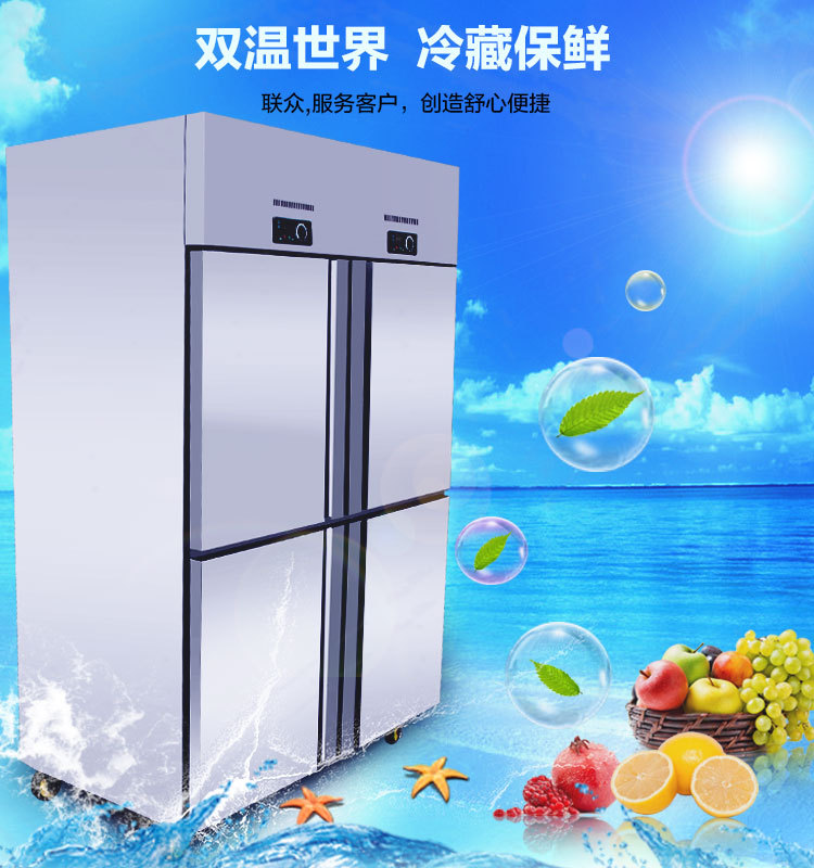 聯(lián)眾 商用冰柜立式四六門冰箱冷柜 保鮮柜 冷藏柜 展示柜