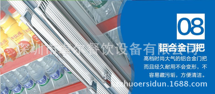新品分體平頭兩門展示冰柜立式飲料柜 超市冷柜水果便利店保鮮柜