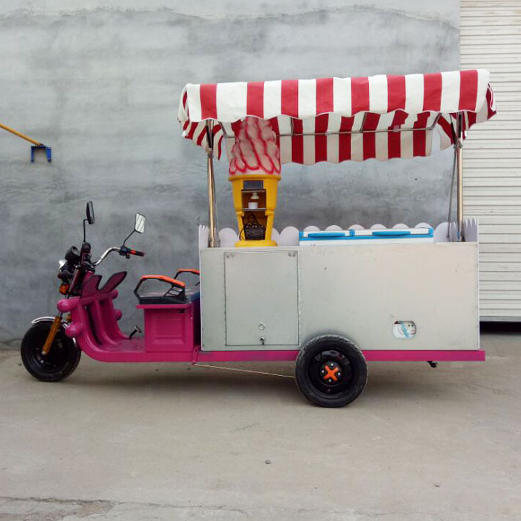 宏達(dá)無電流動冰激凌車移動冰淇淋冰車流動硬冰車成型機(jī)軟冰機(jī)