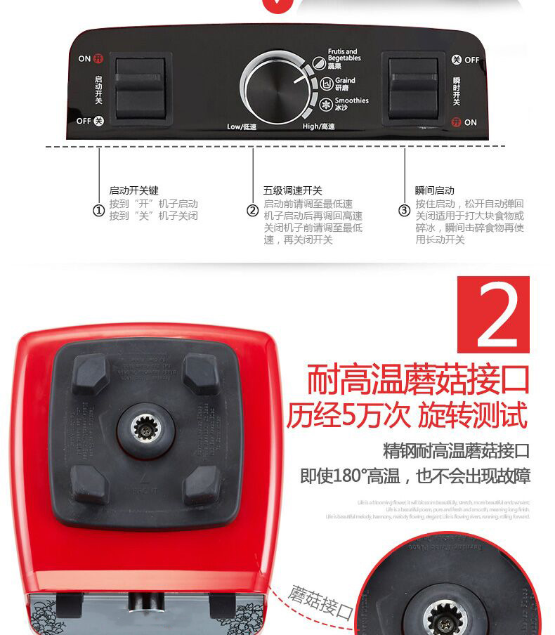 商用豆?jié){破壁料理機家用多功能沙冰機絞肉水果榨汁攪拌機