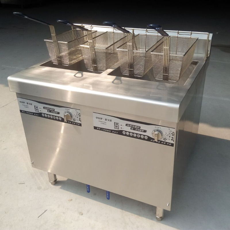 南飛商用電磁雙缸炸爐 商用炸鍋 電炸爐雞排薯?xiàng)l炸爐 廠家聯(lián)保