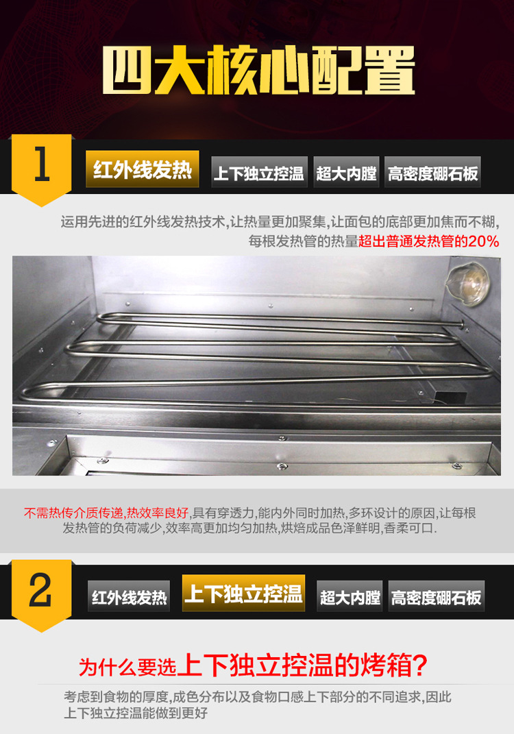 圣納MEP-2-4 商用雙層電熱披薩烤爐 比薩加盟店專(zhuān)用披薩烤箱烤爐