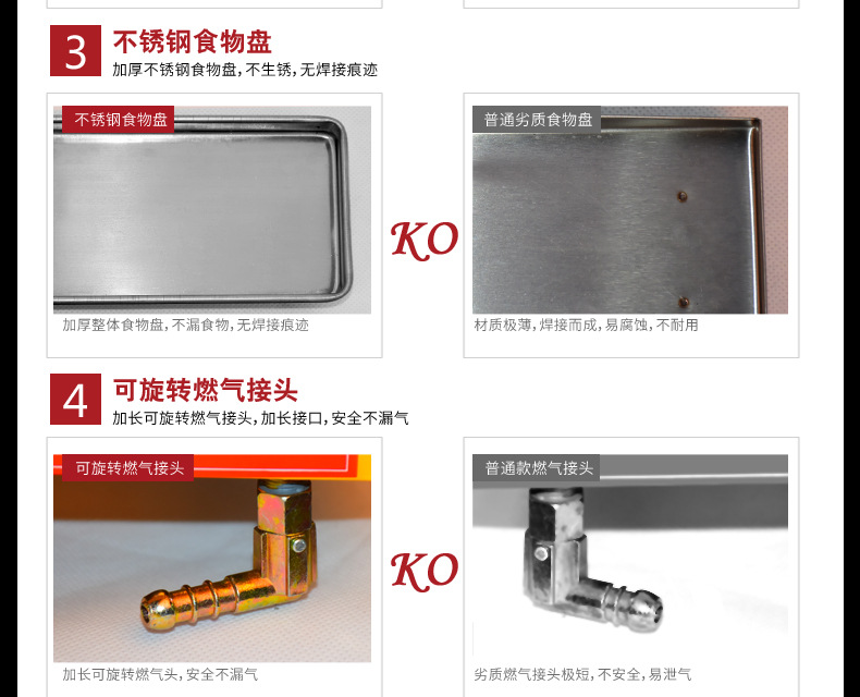 廠家直銷(xiāo)雙馳燒烤爐商用小八頭噴涂環(huán)保燒烤爐煤氣烤面筋生蠔爐子