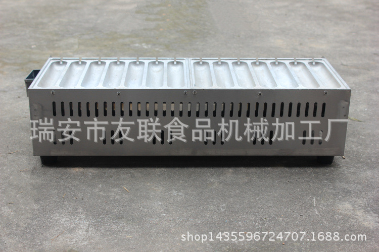 霍式14管熱狗機(jī) 燃?xì)猬敺覠峁钒魴C(jī) 霍式秘制烤腸機(jī)商用燃?xì)饪灸c機(jī)