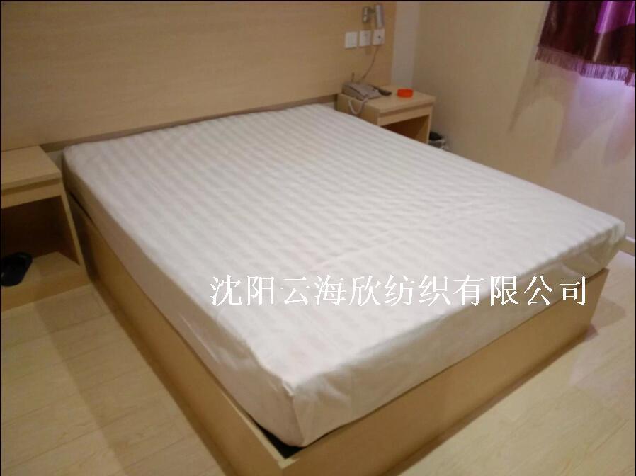 定做批發酒店布草 賓館床上用品床單 醫院旅館四件套 純棉白色