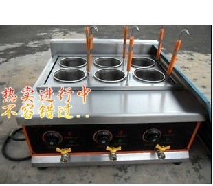  新款 臺式六頭電煮面爐 /煮面機 /關(guān)東煮機 /麻辣燙機 自帶炸欄