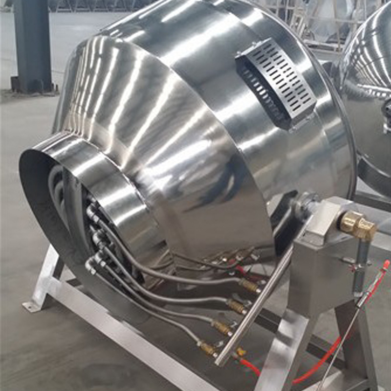 廠家熱賣 可傾式燃氣湯鍋 加厚型不銹鋼更耐用 整機質(zhì)保一年