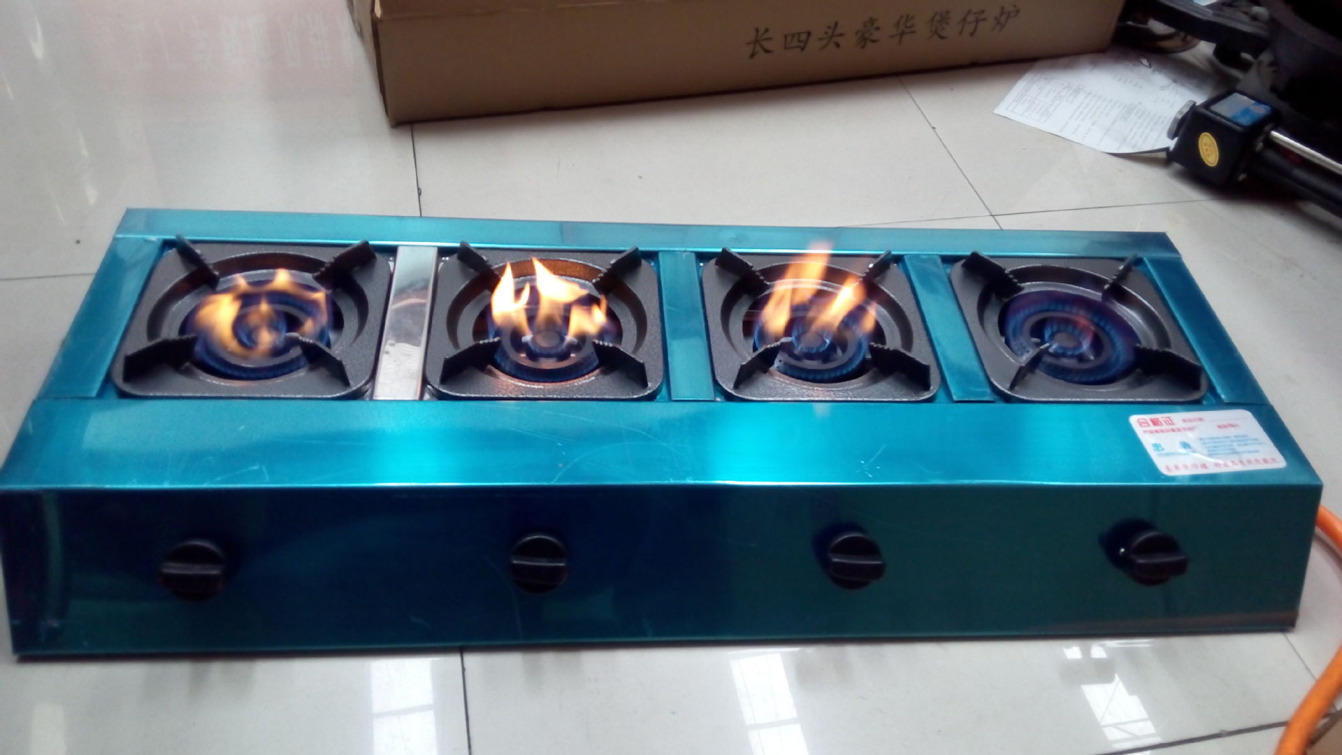 六眼節(jié)能燃?xì)庠钌板伓囝^煤氣灶飯店早餐湯粥商用煲仔爐8頭4孔八眼
