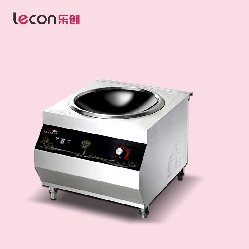 樂(lè)創(chuàng)商用電磁爐 8000W大鍋灶大功率電磁爐8000W凹面電炒鍋