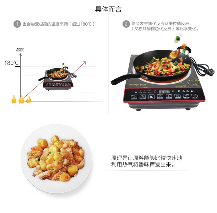 IH電磁加熱家用酒店凹面電磁爐 高頻嵌入式省電無(wú)煙凹面電磁爐