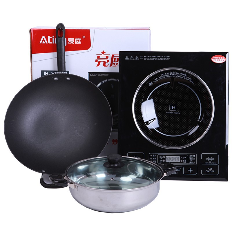 Ating/愛庭 IH-VD20B凹面電磁爐凹灶嵌入式家用火鍋觸摸屏特價(jià)