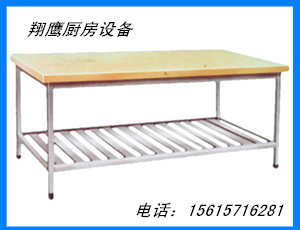 木案工作臺(tái)/操作臺(tái)/廚房設(shè)備可定做山東翔鷹廚房設(shè)備