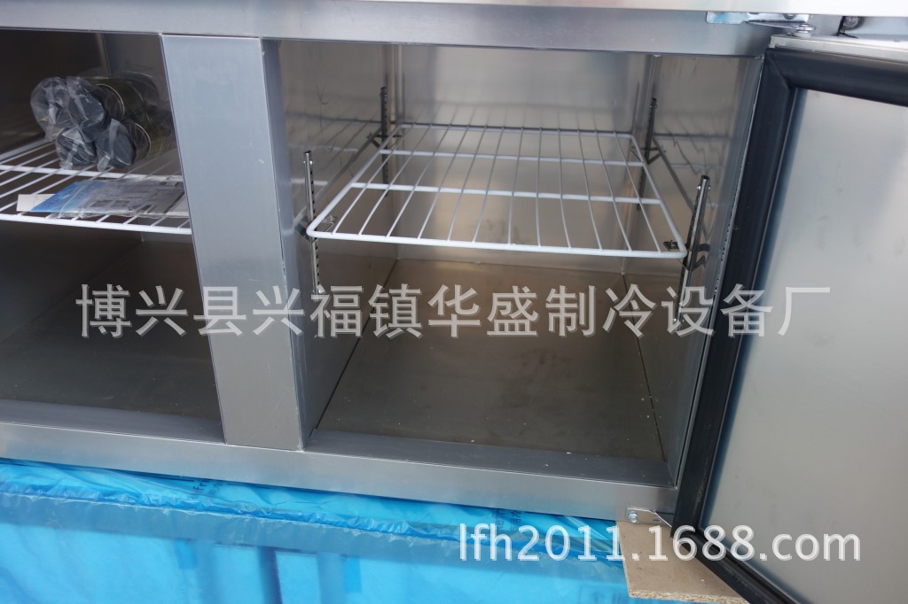 供應(yīng)1.2 1.5 1.8米冷藏冷凍雙溫保鮮工作臺(tái) 雙溫操作臺(tái)