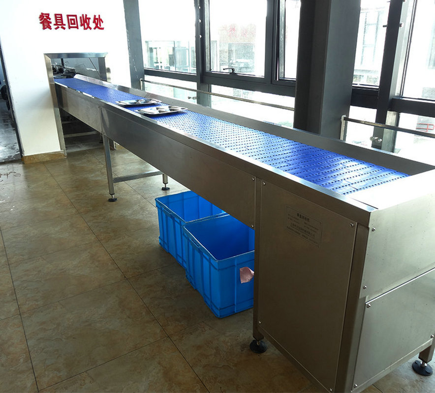 定制餐盤回收線 出入口機(jī)廚房餐盤輸送設(shè)備 酒店餐廳餐盤輸送設(shè)備