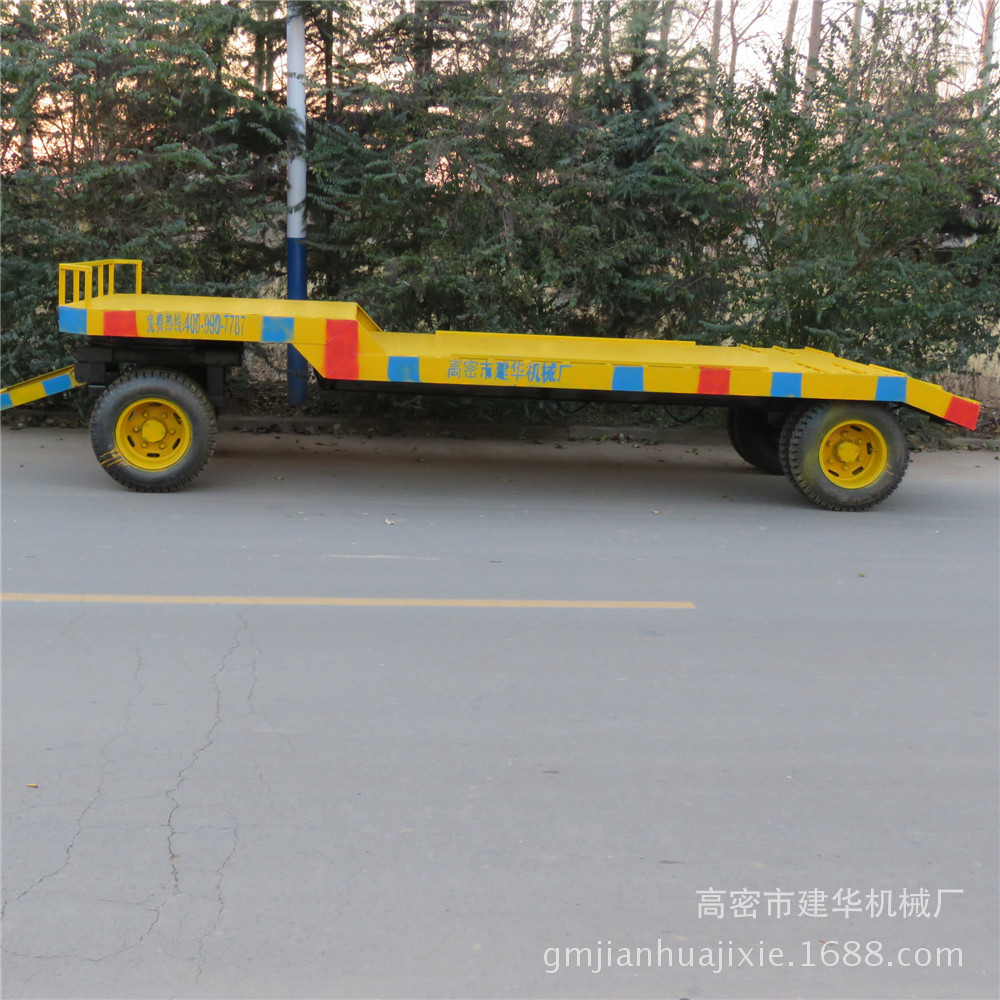 定制標準商用平板拖車 定制10噸平板四輪拖車 平板拖車廠家批發(fā)